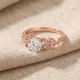 Exotic Flower Crown Zirconia Gold Ring