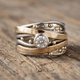 Royal - Vintage Gold Inlaid Zirconia Ring