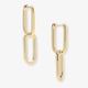 Link Drop Hoop Earrings