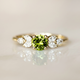 Vintage Olive Zirconia Ring
