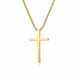 Bezel Gold Cross Necklace
