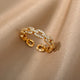 Verona Link Chain Adjustable Ring