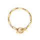 Link T-Bar Gold Bracelet