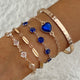 Aveline Northblue Gold Bracelet Set
