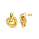 Interlocking Statement Earrings | Gold