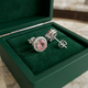 Pink Round Pave Studs