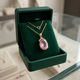 Pink Sapphire Imperial Oval Necklace