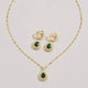 Emerald Pear Drop Set