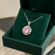 Rose Lotus Halo Necklace
