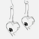 Luxe Paw Heart Earrings