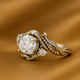 Luxe Silver Zirconia Branch Ring