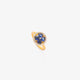 Sapphire Hearts Spinner Ring | Gold