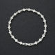 Classic Cluster White Gold Tennis Bracelet