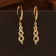 Shimmer Twist Hoop Earrings