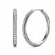 Sorel Pave White Gold Timeless Earrings