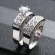 Cold Wind Zircon Ring Set