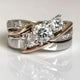 Clara | Vintage Gold & Silver Zirconia Ring