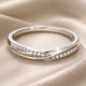 White Gold Zirconia Commuter Ring