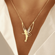 Fairy Necklace in Gold and Silver