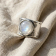 Artisan Moonstone Boho Ring