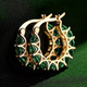 Regal Textured Hoop Earrings