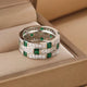 Emerald Matrix Statement Ring