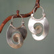 Antique Irregular Form Earrings | White Gold