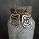 Antique Silver Spiral Earrings