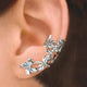 Vintage Silver Leaf Earrings