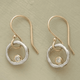 Retro Gold and Silver Earrings