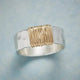 Golden Thread Silver Ring