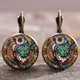 Vintage Crystal Owl Earrings