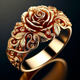 Handmade Golden Flower Ring