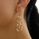 Sunbeam Spiral Gold Earrings