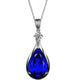 Sapphire Infinity Pendant Necklace