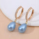 Blue Ocean Dew Earrings