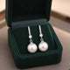 Lustrous Zirconia Pearl Drop Earrings