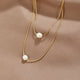 Sophisticated Layered Pearl Necklace
