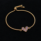 Lilac Love Gold Bracelet