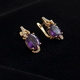 Imperial Nightfall Rose Gold Drop Earrings