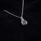 Amethyst Infinity White Gold Necklace