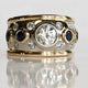 Vintage Cubic Zirconia Inlaid Ring