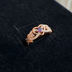 Amethyst Heart Violet Ring