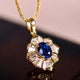 Kavella Noctazure Gold Necklace