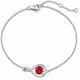 Ruby Infinity White Gold Bracelet
