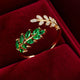 Verdant Laurel Statement Ring