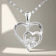 Paw Heart Crystal Necklace