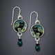 Black Cat Drop Earrings